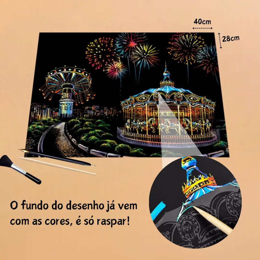 Pôster Color City: Uma Experiência Única com Cores e Criatividade!